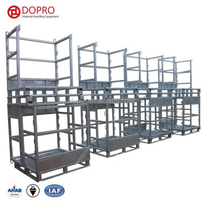 China High Quality Esd Protection Metal Industry Gas Cylinder Storage Shipping Steel Movable Rack for sale