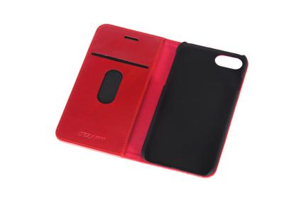 China Red Leather Flip Case for sale