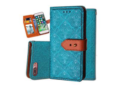 China Full Body Protection Leather Folio Cover / Iphone 6s Plus Wallet Leather Case for sale