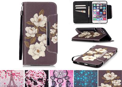 China Brown TPU Leather Flip Phone Cover For iphone 5 5s Se , Lightweight Durable for sale