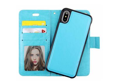 China Detachable Slim Leather Mobile Phone Covers ISO9001 And ROHS Certificate for sale