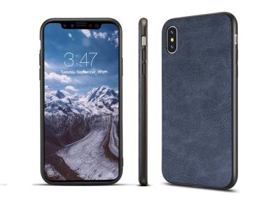 China iPhone X Blue Phone TPU Cover With Two Lanyard Holes , Lightweight TPU Bumper for sale