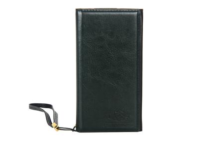 China Amy Green Genuine Wallet Leather Case With Large Cash Slot SGS Certificate for sale