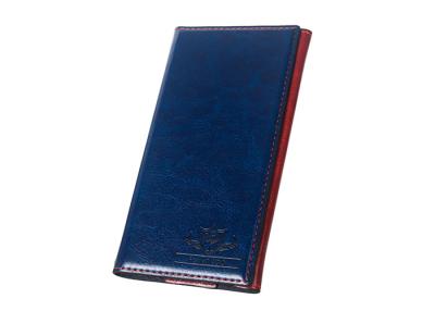 China Durable TPU Leather Flip Case With Card Slot / Blue iphone Leather Wallet Case for sale