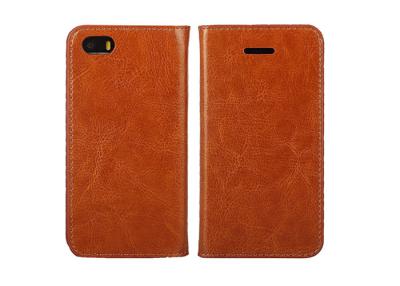 China Brown Apple Iphone Leather Case for sale