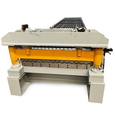 China High Quality Hotels Glazed Trapezoidal Tile IBR Sheet Double Layer Roof Panel Making Machine Tile Making Machinery For Ceramic for sale