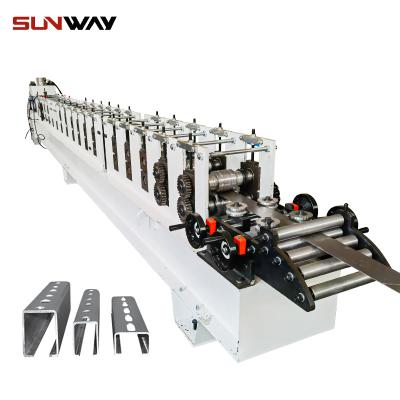 China Hotels Solar Rack Roll Forming Machine Solar Powered Bracket Rack Cold Roll Forming Machine for sale