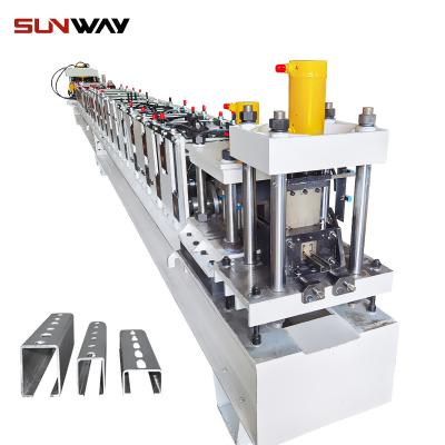 China Hotels C41 Solar Mounting Systems C Strut Channel 21mm 41mm Roll Forming Machine for sale