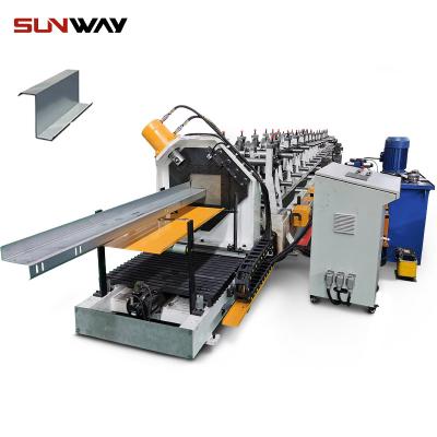 China Hotels Solar Strut Channel Z Roll Forming Machine Stent Bracket Solar Panel Support Structure Making Machine For Q CELLS for sale