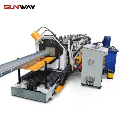 China Hotels Z Purlin Profile Solar Rack Systems Roll Forming Machine For Ecoflow Solar Panel JA Solar for sale