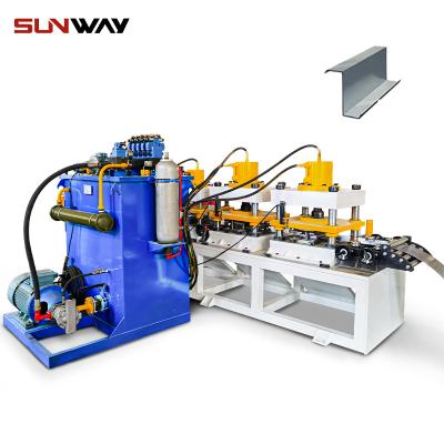 China Hotels Z Shape Steel Profile Solar Photovoltaic Photovoltaic Rack Stent Roll Forming Machine for sale