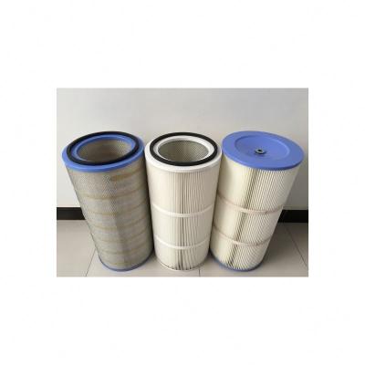 China High quality industrial air filtration good safety effect polyester pleated cartridge filter, dust filter cartridge for sale