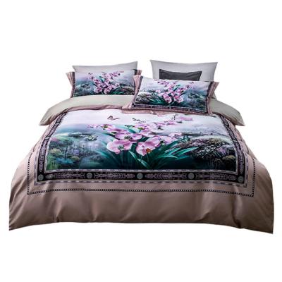 China Nondisposable Factory Selling 3d Cotton Bed Sheets Bedding Set Digital Printing Duvet Cover for sale