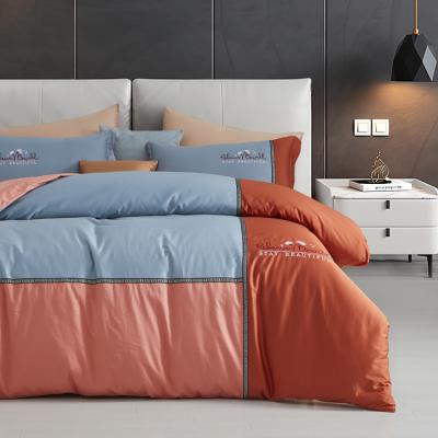 China Factory Nondisposable Custom Super King Sheet Duvet Cover Pillow Case Luxury Bedding Sets for sale