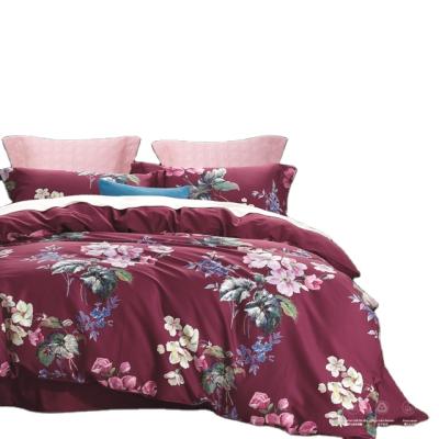 China Nondisposable Luxury Egyptian Cotton Bedding Sets Customizes Digital Print Sheet Set for sale