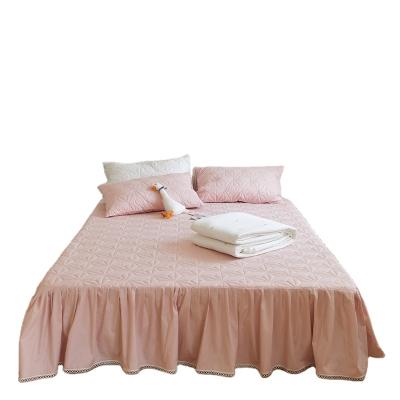 China CLASSIC Quilted Bedspread Set High Quality Solid Color Bedding Monochrome Bedroom for sale