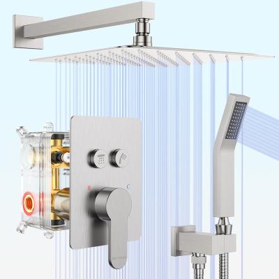 China Without slide bar popular Starbath products built in round shower set mixer shower set sus304 luxury bathroom shower set for sale