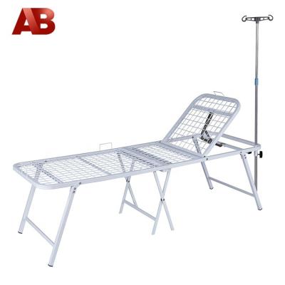 China Economic Hospital Bed Anbo Metal Medical Folding Bed For Hospital for sale