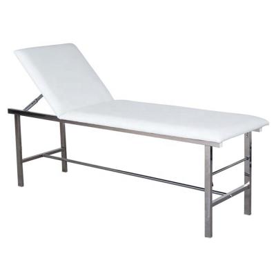 China Hot Selling Hospital SS Doctor Examination Table With Adjustable Backrest for sale