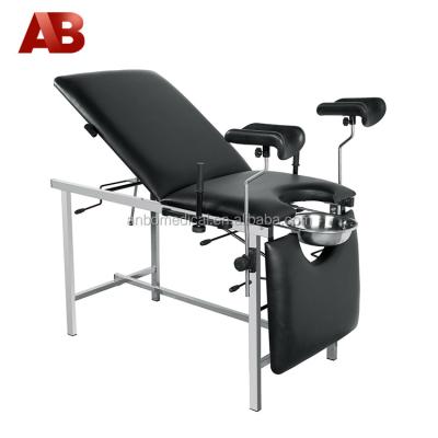 China Portable Hospital Bed Anbo Gynecological Examination Tables With Stirrups for sale