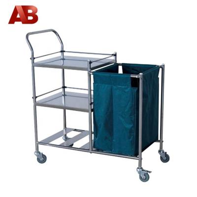 China Hospital Trolley Medical Equipment Stainless Steel Hospital Nursing Trolley for sale