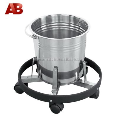 China Commercial Furniture High Quality Medical Stainless Steel Toe Kick Bucket With Bumper for sale