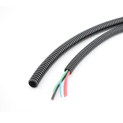 China Industry PA Flexible Conduit Nylon Corrugated Power Hose Used With Wave Pipe Common for sale