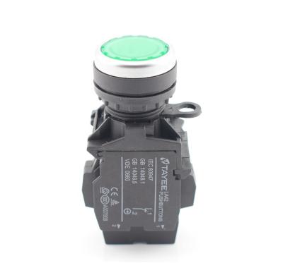 China TAYEE 22mm Led Push Button Switch LA42PSD-10/11/20 Light Illuminated Button Switch LA42PD-10 for sale