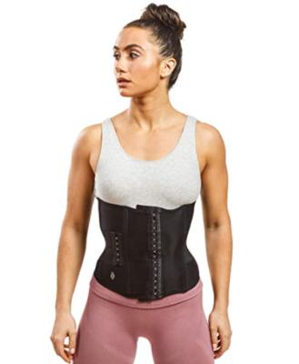 China Antibacterial Simple Women's Sports Fitness Corset Belt Black Tight Technology Sweat Cloth Fitness Breasted Waist Trainer Belt for sale