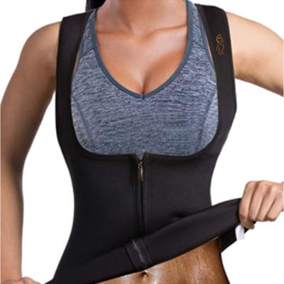 China FA-019 Neoprene Waist Trainer Breathable Shaper And Abdomen Explosive Reduction Girdles Postpartum Vest Fitness Zipper Shapewear For Women for sale