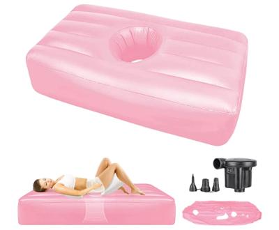 China Folded Waterproof Assembled Brazilian Butt Lift Bed with Hole Barrel Inflatable Mattress for Post Surgery Recovery for sale