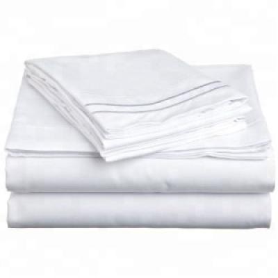 China Hospital Portable Customized Cheap White Bed Sheets for sale