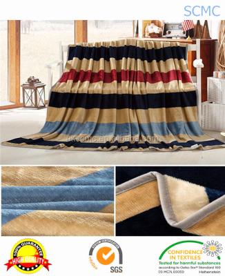 China Hot Sale Fire Retardant Hot Full 100% Polyester Printed Flannel Blanket Fleece for sale