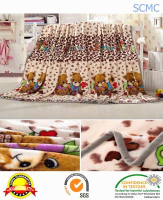 China Lowest Price Disposable King Standard Soft 100% Polyester Printed Mink Fleece China Blanket for sale