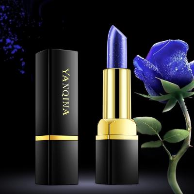 China Wholesale Black Lipstick Tube Cosmetics New Design Color Temperature Matte Waterproof Lipstick Shimmer Glitter for sale