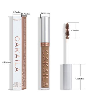 China Custom vegan logo 5 color eyebrow gel waterproof not easy to fade waterproof brow tube eyebrow gel wholesale for sale