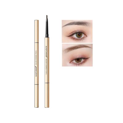 China Double Head 4 Tip Eyebrow Tip Pen High Dye Slim Makeup Tool Eyebrow Pencil Vegan Waterproof Waterproof Private Label for sale