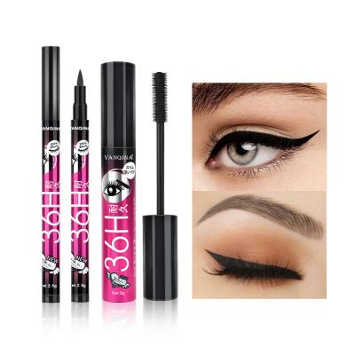 China Beauty Makeup 2021 Lady's New Eyeliner Mascara Trending Makeup Set Eyelash Combination Water Resistant Lasting Wholesale for sale