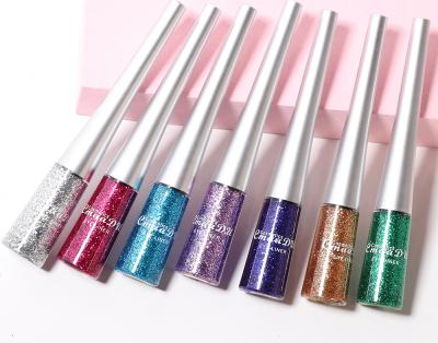 China Waterproof 16 Colors Glitter Shimmer Multichrome Eyeshadow Private Label Liquid Eyeshadow for sale