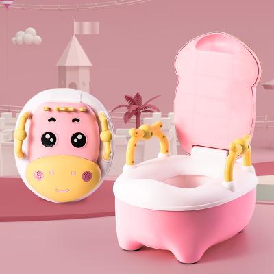 China Hot Sale Portable Cartoon Baby Potty Chair Baby Trainning Potty Trainer Toilet Seat Plastic Children Training for sale