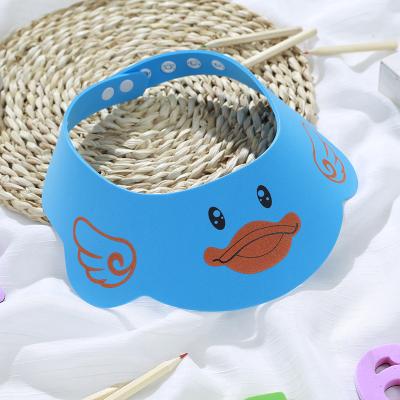 China Wholesale Soft Daily Detergent Kids Bath Shampoo Cap Washing Hair Soft Shade Covers Kids Shampoo Bathing Duck Shower Cap for sale