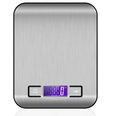 China 5kgs 1g Digital Food Kitchen Scale Custom Electronic Kitchen Scale Stainless Steel Baking Scale Electronic Platform for sale