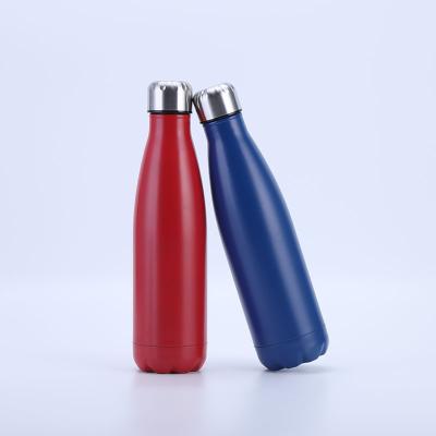 China Hot Sales 500mL Sports Vacuum Cola Shape Viable Water Bottles Hot Flask Eco-Friendly Stainless Steel Sport Water Bottle for sale