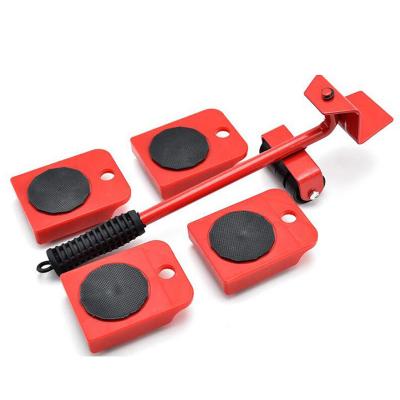 China Hot Sale 5pcs Easy Movable Furniture Tool Movable Transport Roller Set Furniture Tool Movable Furniture Lift Motors With Wheels for sale