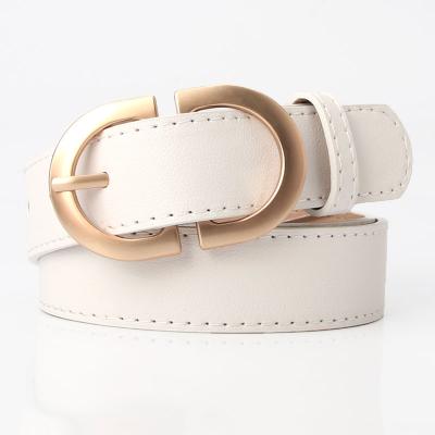 China New Fashion.Casual.Business PW000 Metal Belt Adjustable Casual Jeans Belt New Gift PU Black Leather Belts Women for sale