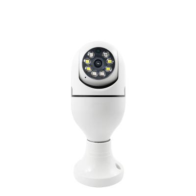 China Human Motion Tracking R1 Hot Selling E27 Video Surveillance Indoor Wireless Pan-tilt Wifi 1080P E27 Smart Double Light PTZ Bulb Camera for Home for sale