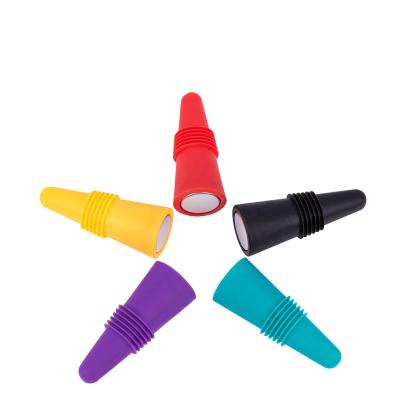 China Factory Wholesale Leakproofness Wine Bottle Pump Multifunctional Silicone Bottle Stopper for sale