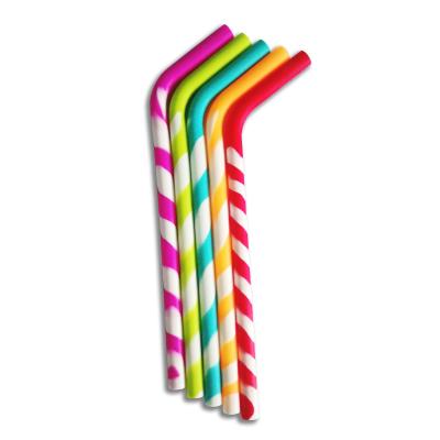 China Hot Selling Silicone Straws Custom Colors Reusable Silicone Straws Viable Factory for sale