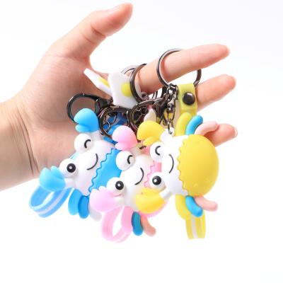 China Lovely Creative Rubber Hairy Crab Decoration Cartoon Key Chain Decorative Backpack Pendant for sale