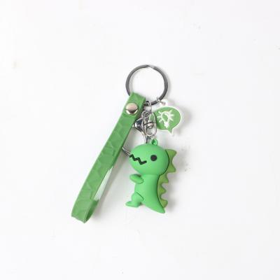 China Hot Selling 3D PVC Promotion Gift Small Dragon Key Chain Cartoon Key Chain Cute Bag Accessories for sale